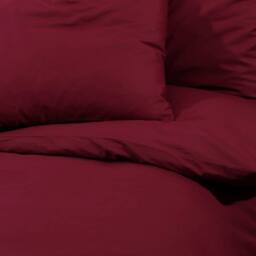 Berkfield Home Elegant Duvet Cover Set Bordeaux 135x200 cm Light-weight Microfiber in Red - thumbnail 7