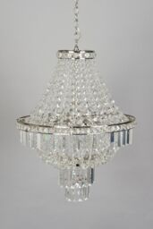 BHS Lighting Chloey Chandelier in Silver - thumbnail 2
