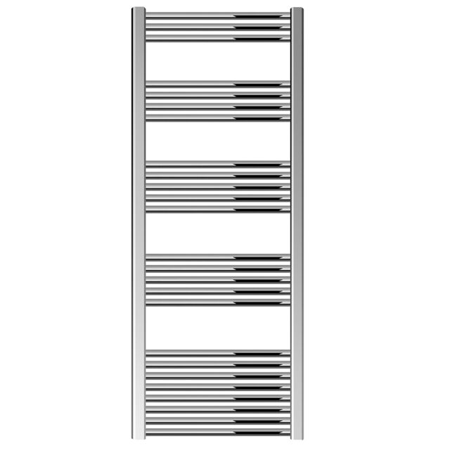 Balterley Straight Heated Towel Rail Radiator, 535W, 600 x 1600mm, Chrome in Silver