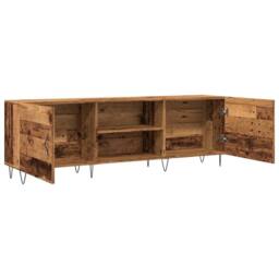 Berkfield Home TV Cabinet Old Wood 150x30x50 cm Engineered Wood in Brown - Size: 150 x 30 x 50 cm - thumbnail 5