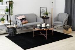 RugsX Bunny Rug in Black - Size: 80 cm x 150 cm - thumbnail 4