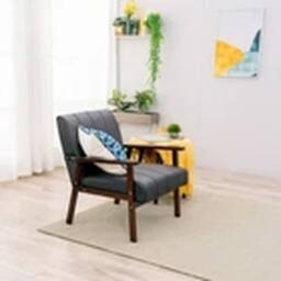 EONLION Armchair Stylish Modern Living Room Accent Single Armchair in Black - thumbnail 2