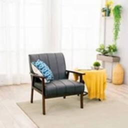 EONLION Armchair Stylish Modern Living Room Accent Single Armchair in Black - thumbnail 3