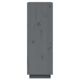 Berkfield Home Book Cabinet/Room Divider Grey 60x35x103 cm Solid Wood Pine - Size: 60 x 35 x 103 cm - thumbnail 6