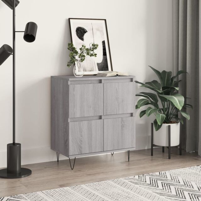 Berkfield Home Sideboard Grey Sonoma 60x35x70 cm Engineered Wood - Size: 60 x 35 x 70 cm - image 1