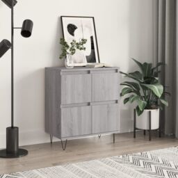 Berkfield Home Sideboard Grey Sonoma 60x35x70 cm Engineered Wood - Size: 60 x 35 x 70 cm - thumbnail 1