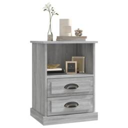 Berkfield Home Elegant Bedside Cabinet Grey Sonoma 43x36x60 cm - Size: 43 x 36 x 60 cm - thumbnail 4