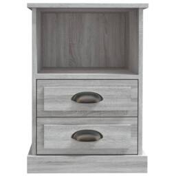 Berkfield Home Elegant Bedside Cabinet Grey Sonoma 43x36x60 cm - Size: 43 x 36 x 60 cm - thumbnail 6