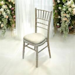 SPETLEK Limewash Chiavari wedding chairs with a removable Ivory Seat Pad in Cream - thumbnail 2
