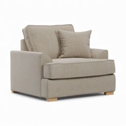 The Great Sofa Company Ophelia Chenille Fabric Armchair in Stone - thumbnail 2