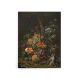 "Artery8 Still Life with Fruit Fish & a Nest Mignon Canvas Wall Art - Size: W18"" x H24""" - thumbnail 1