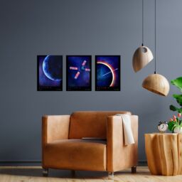 Artery8 Wall Art Print NASA Artemis 1 Moon Mars Mission Series Vision Courage Galvanize Travel A4 Poster Pack of 3 - thumbnail 2