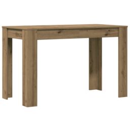 Berkfield Home Dining Table Artisan Oak 120x60x76 cm Engineered Wood in Brown - Size: 120 x 60 x 76 cm - thumbnail 2