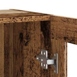 Berkfield Home Sideboard Old Wood 120x30.5x70 cm Engineered Wood in Brown - thumbnail 8
