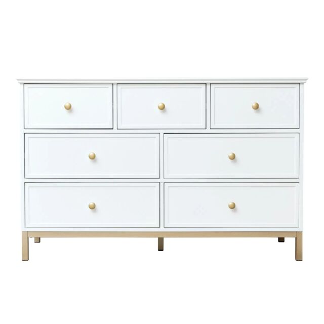 Melody Maison Large Chest Of Drawers & Pair Of Bedside Tables - Aisby White Range - image 1