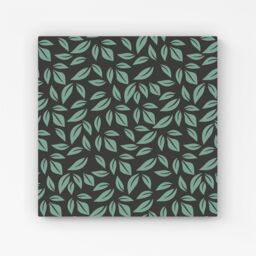 Warren Reed - Designer Delicate Leaf Canvas in Green - Size: w10 inch x h10 inch - thumbnail 1