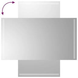 Berkfield Home LED Bathroom Mirror 50x90 cm in Clear - thumbnail 4