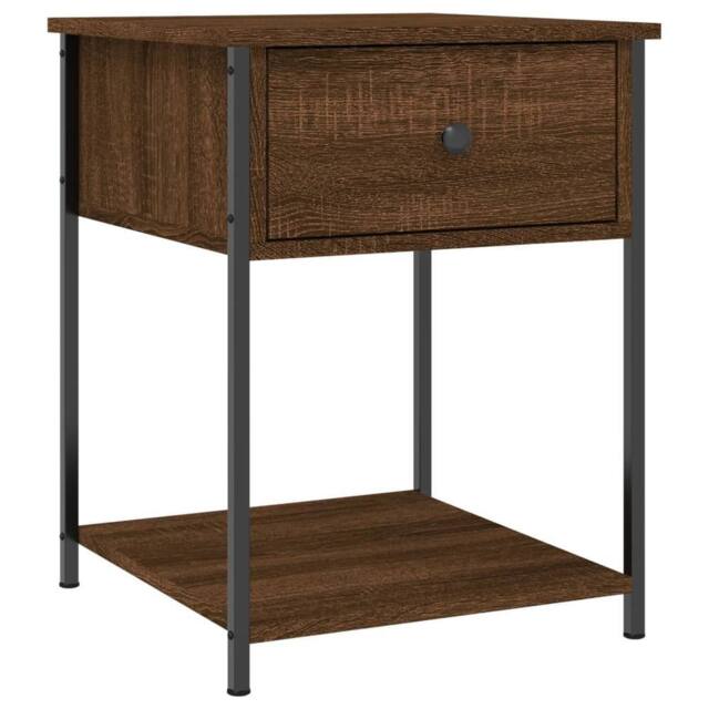 Berkfield Home Elegant Bedside Tables 2 pcs Brown Oak 44x45x58 cm Engineered Wood - Size: 44 x 45 x 58 cm - image 1