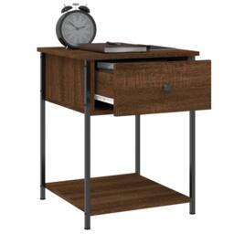 Berkfield Home Elegant Bedside Tables 2 pcs Brown Oak 44x45x58 cm Engineered Wood - Size: 44 x 45 x 58 cm - thumbnail 5