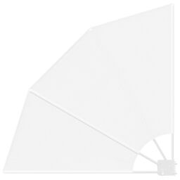 Berkfield Home Balcony Privacy Screen Folding Manual White 115 x 115 cm Fabric - thumbnail 2