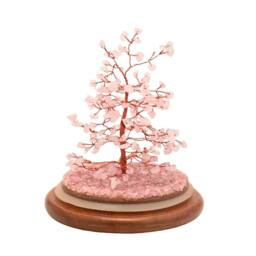Serenity Gemstone Dome Tree Small - Rose Quartz in Pink - thumbnail 3