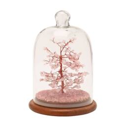 Serenity Gemstone Dome Tree Small - Rose Quartz in Pink - thumbnail 2