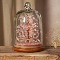 Serenity Gemstone Dome Tree Small - Rose Quartz in Pink - thumbnail 6