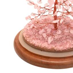 Serenity Gemstone Dome Tree Small - Rose Quartz in Pink - thumbnail 4
