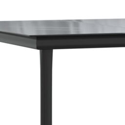Berkfield Home 5 Piece Garden Dining Set with Cushions Black Poly Rattan - thumbnail 6