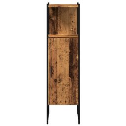 Berkfield Home Bathroom Cabinet Old Wood 33x33x120.5 cm Engineered Wood in Brown - thumbnail 4