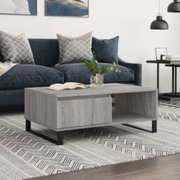 Berkfield Home Coffee Table Grey Sonoma 90x60x35 cm Engineered Wood - Size: 90 x 60 x 35 cm - thumbnail 1