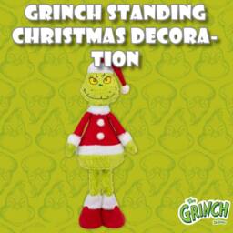 VFM e-Store Grinch Standing Christmas Decoration Festive 46cm x 18cm Green X 1 - Size: 46 cm x 18 cm - thumbnail 3