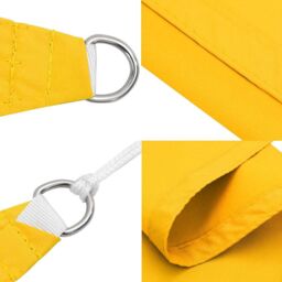 Berkfield Home Sun Shade Sail Yellow 2x2x2 m 100% Polyester Oxford - thumbnail 6