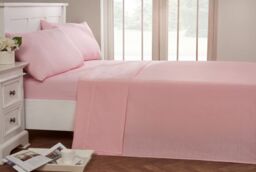 Rapport Home 56P Polycotton Housewife Pillowcase Pair (75 x 50 cm) in Pink - Size: Standard Pillow Case - thumbnail 2