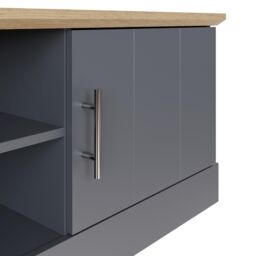 GFW Kendal Large TV Unit in Blue - thumbnail 5