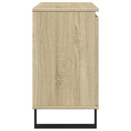 Berkfield Home Bathroom Cabinet Sonoma Oak 58x33x60 cm Engineered Wood in Brown - Size: 58 x 33 x 60 cm - thumbnail 4