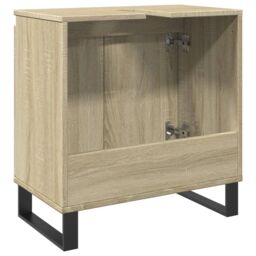 Berkfield Home Bathroom Cabinet Sonoma Oak 58x33x60 cm Engineered Wood in Brown - Size: 58 x 33 x 60 cm - thumbnail 5