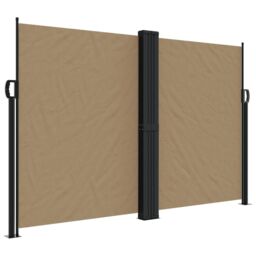 Berkfield Home Retractable Side Awning Taupe 160x1200 cm - thumbnail 2