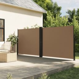 Berkfield Home Retractable Side Awning Taupe 160x1200 cm