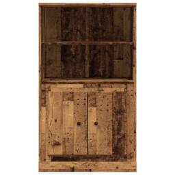 Berkfield Home Highboard Old Wood 60x35.5x103.5 cm Engineered Wood in Brown - thumbnail 5