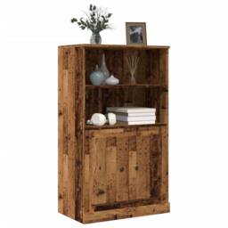 Berkfield Home Highboard Old Wood 60x35.5x103.5 cm Engineered Wood in Brown - thumbnail 3