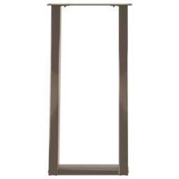Berkfield Home Console Table Legs U-Shaped 2 pcs Natural Steel 28x(72-73) cm Steel in Brown - thumbnail 5