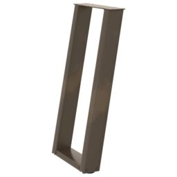 Berkfield Home Console Table Legs U-Shaped 2 pcs Natural Steel 28x(72-73) cm Steel in Brown - thumbnail 4