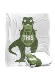 David Olenick Amourosaurus Silky Touch Super Soft Throw Blanket 152 X 127 cm in White - thumbnail 2