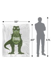 David Olenick Amourosaurus Silky Touch Super Soft Throw Blanket 152 X 127 cm in White - thumbnail 5