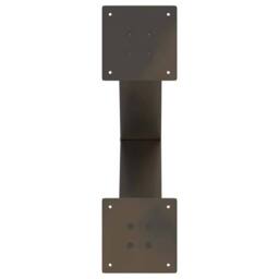 Berkfield Home Coffee Table Legs X-Shaped 2 pcs Natural Steel 60x(42-43) cm Steel in Brown - thumbnail 7