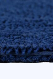 Homescapes Luxury Bath Mat Reversible 100% Cotton 1600GSM, 50 x 80cm, Extra Soft in Navy - Size: 50 x 80 cm - thumbnail 4