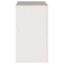 "Berkfield Home Sideboard ""DRAMMEN"" White 79x43x75, 5 cm Solid Wood Pine" - thumbnail 8