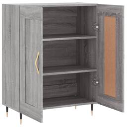 Berkfield Home Sideboard Grey Sonoma 69.5x34x90 cm Engineered Wood - thumbnail 6