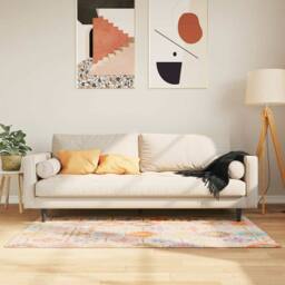 Berkfield Home Rug Washable Multicolour 80x150 cm Anti Slip - Size: 100 cm diameter - thumbnail 2